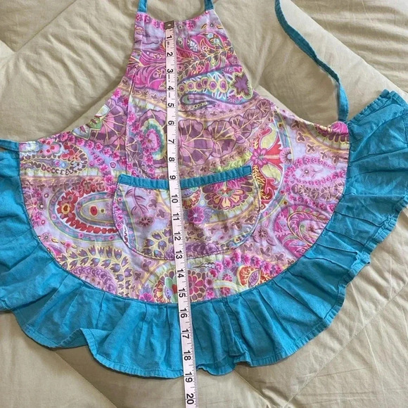 Lunalay Children’s Pink, Purple & Teal Apron - Picture 10 of 11